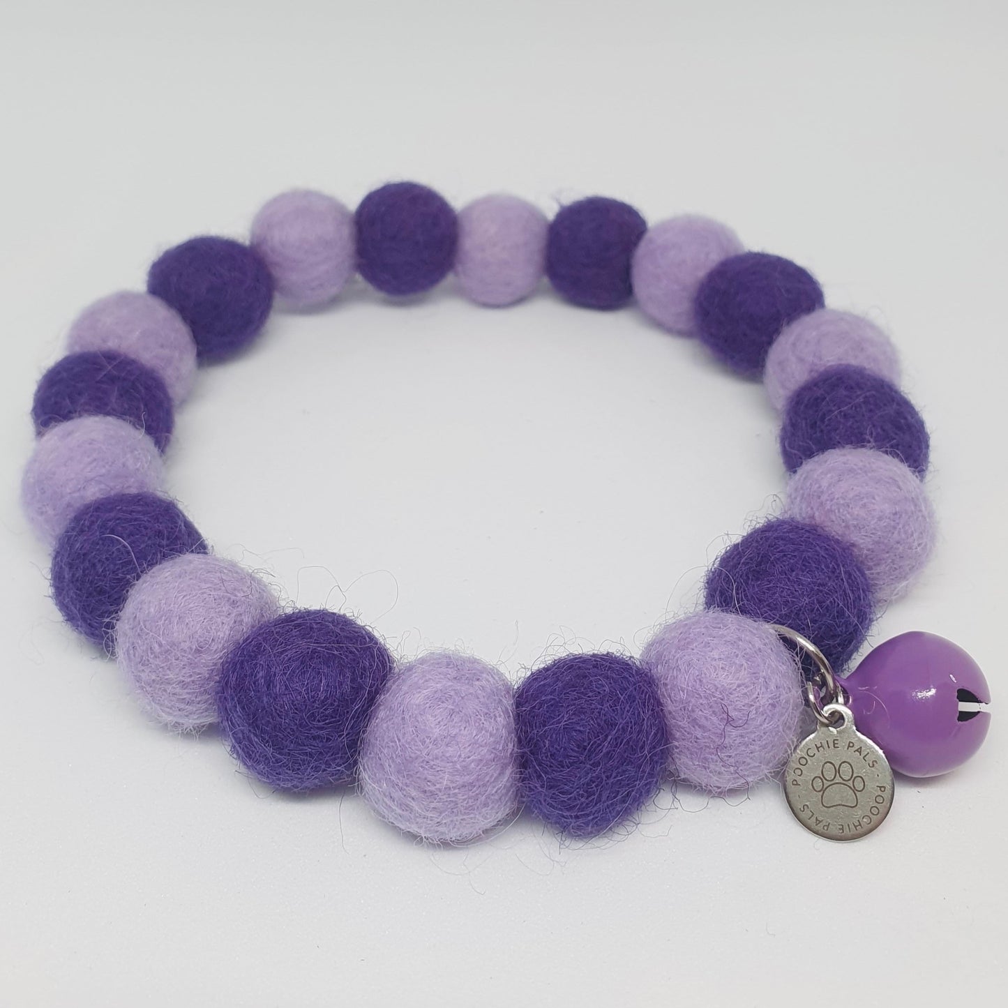 Purple Passion Pom Pom Dog Collar Necklace