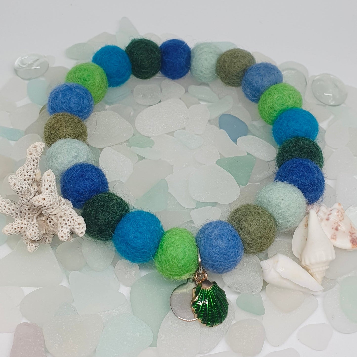 Colours of The Ocean Pet Pom Pom Collar