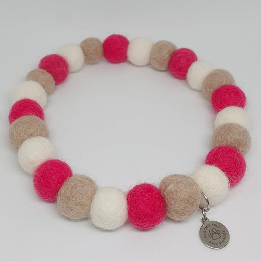 Cherry Bakewell Pet Pom Pom Collar