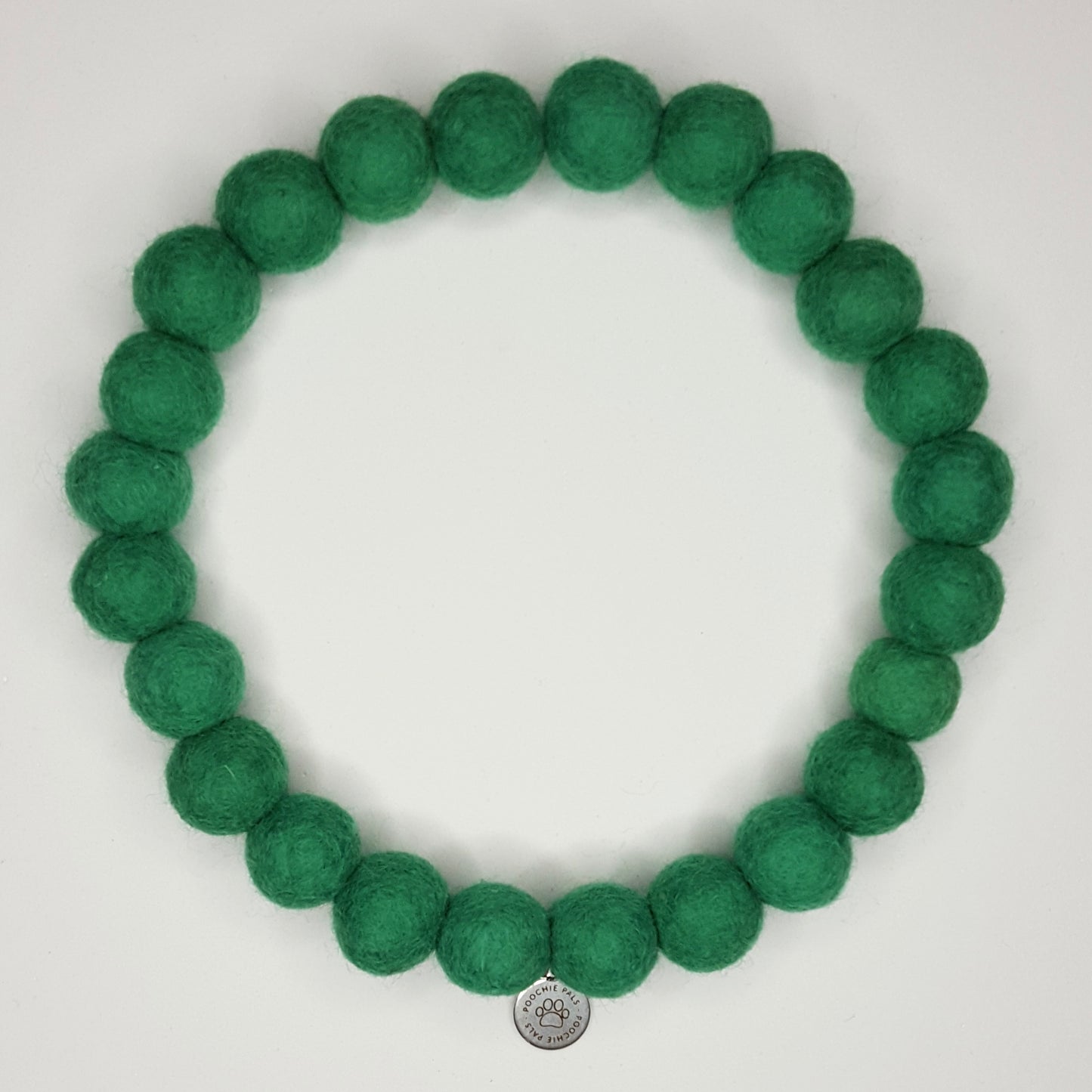 Forest Green Pom Pom Collar