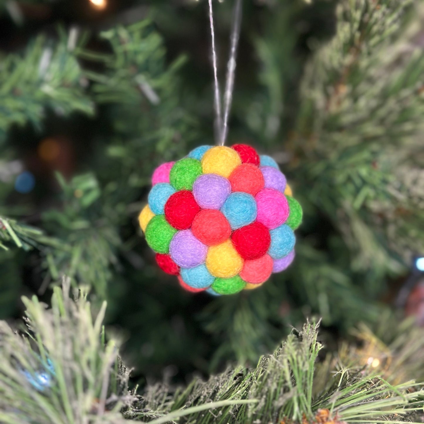 Pom Pom Christmas Baubles