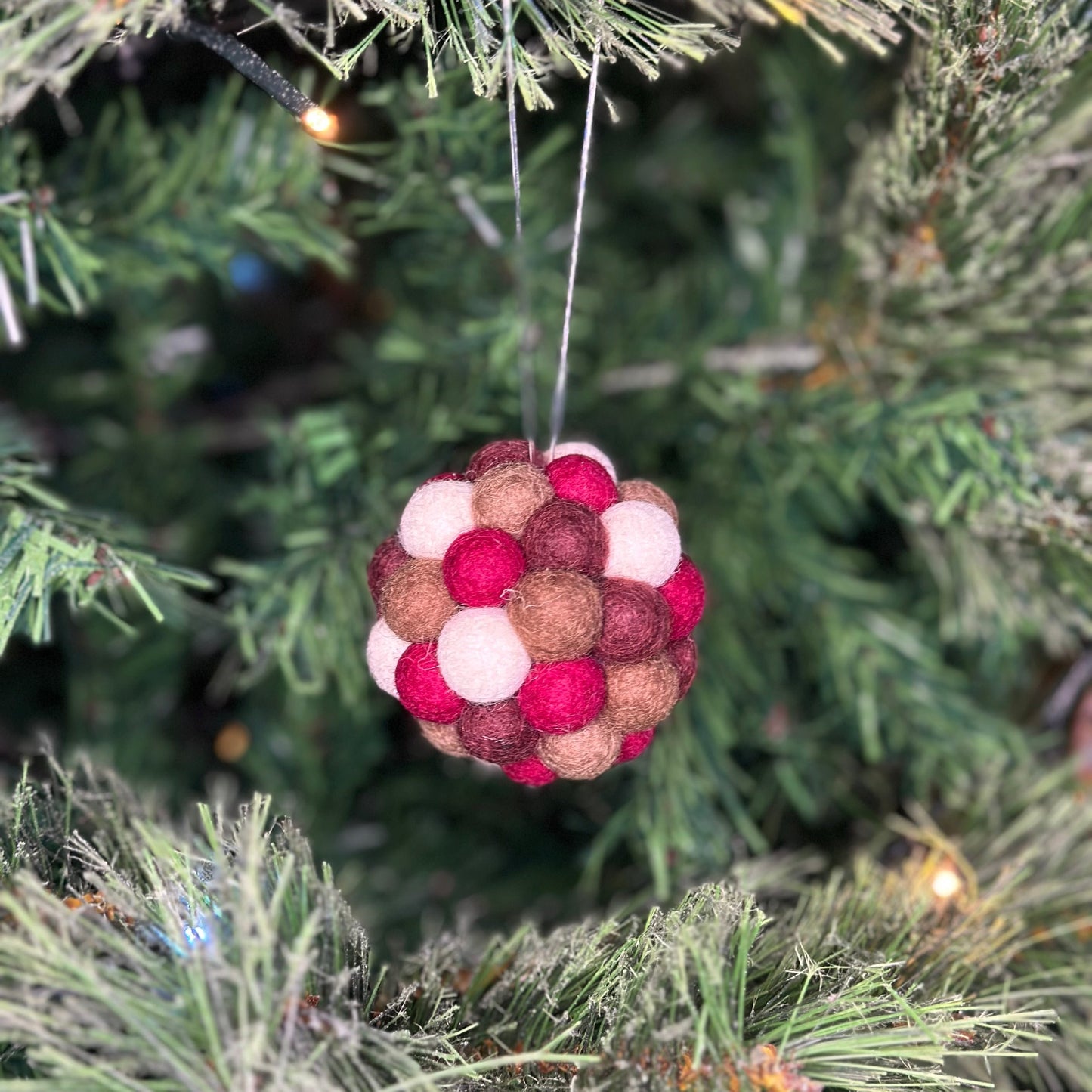 Pom Pom Christmas Baubles