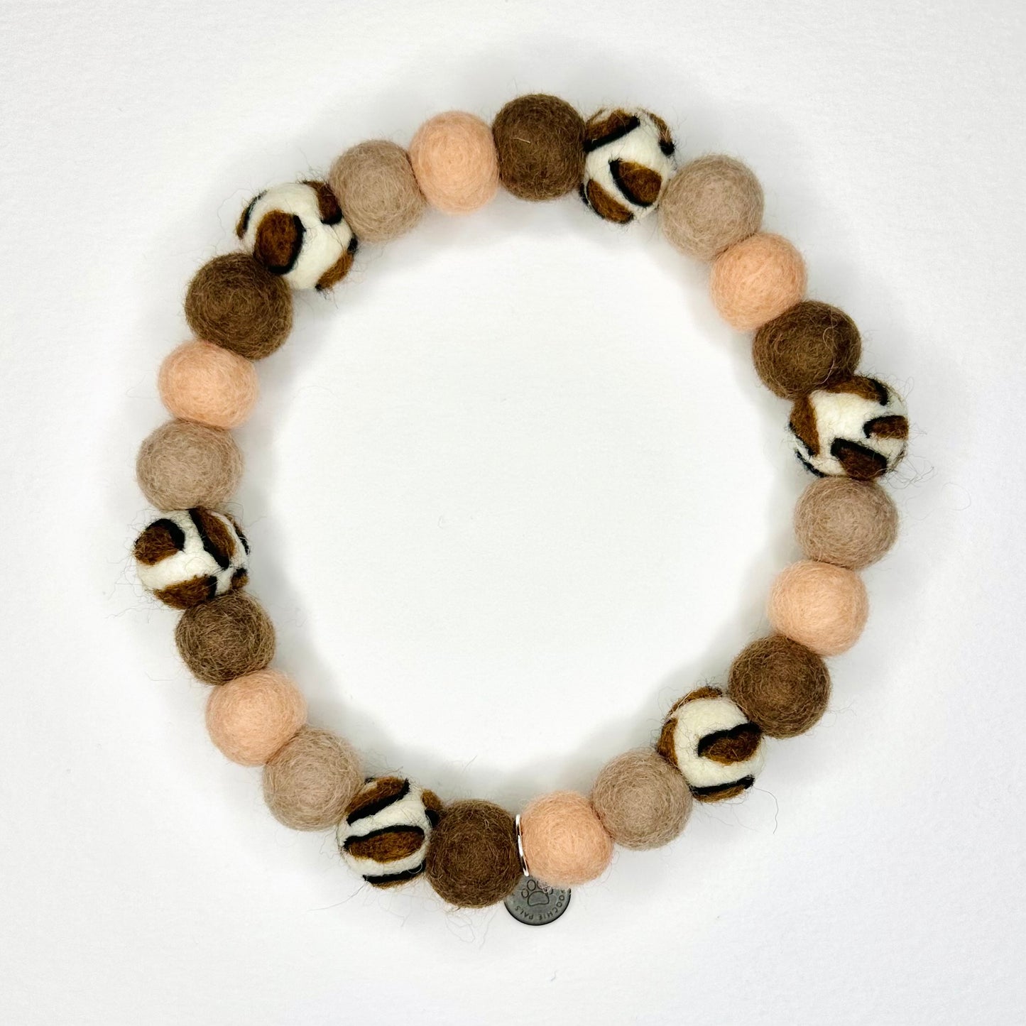 Leopard Pom Pom Collar