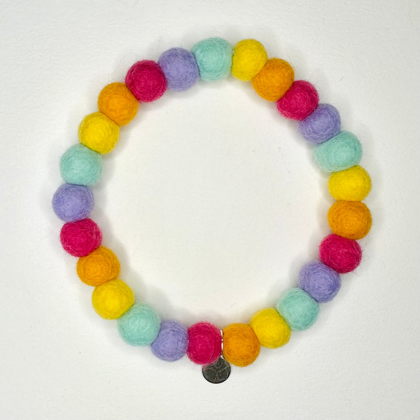 Poppies Rainbow Pom Pom Collar