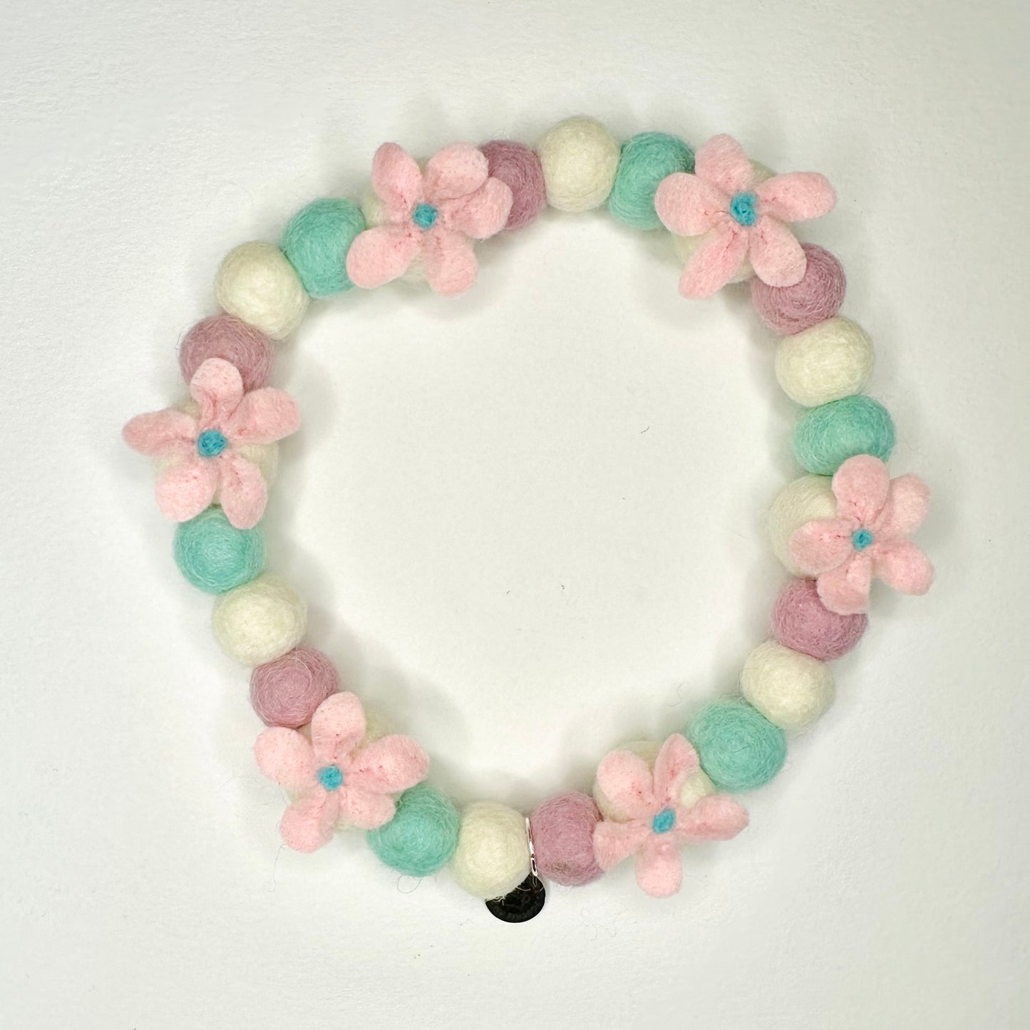 Cherry Blossom Pom Pom Collar