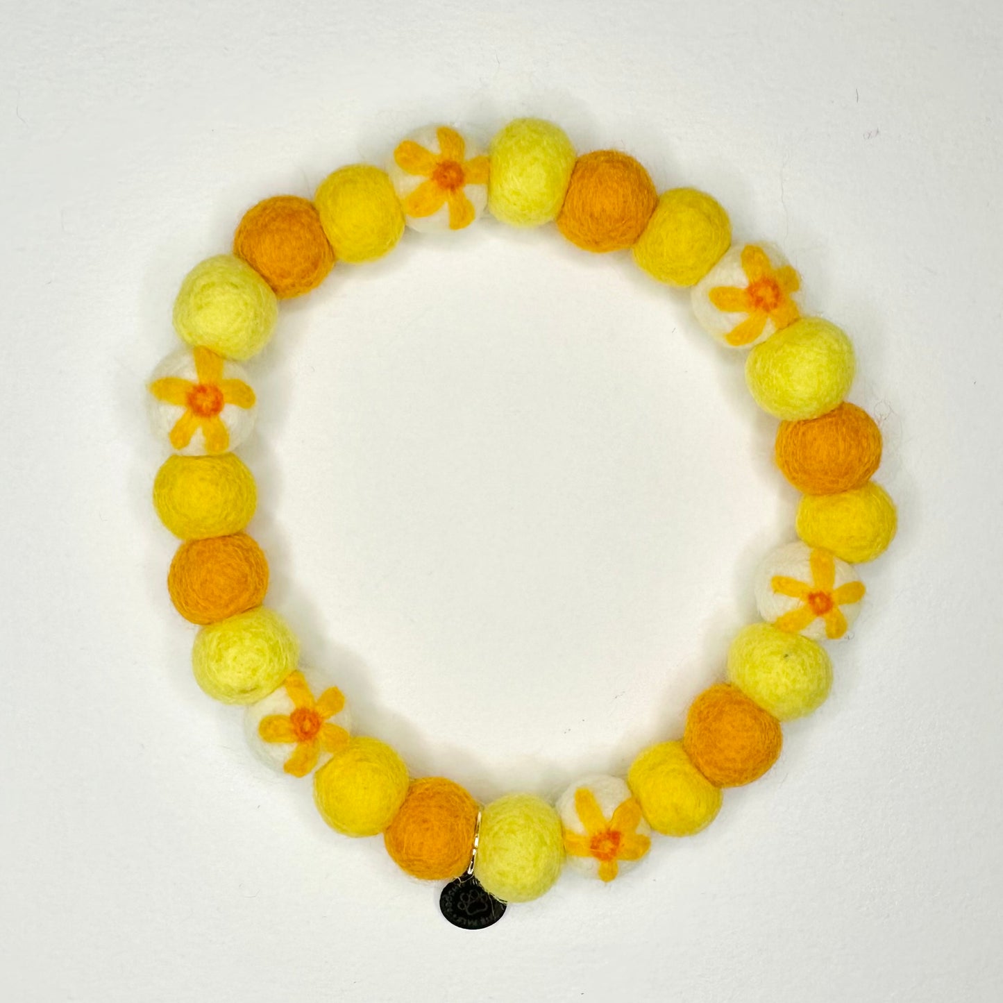 Dainty Daffodil Pom Pom Collar