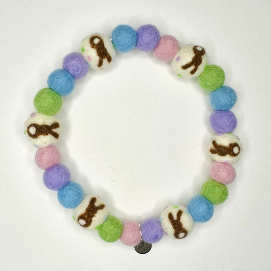 Easter Bunny Pom Pom Collar