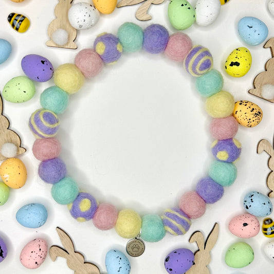 Easter Egg Pom Pom Collar